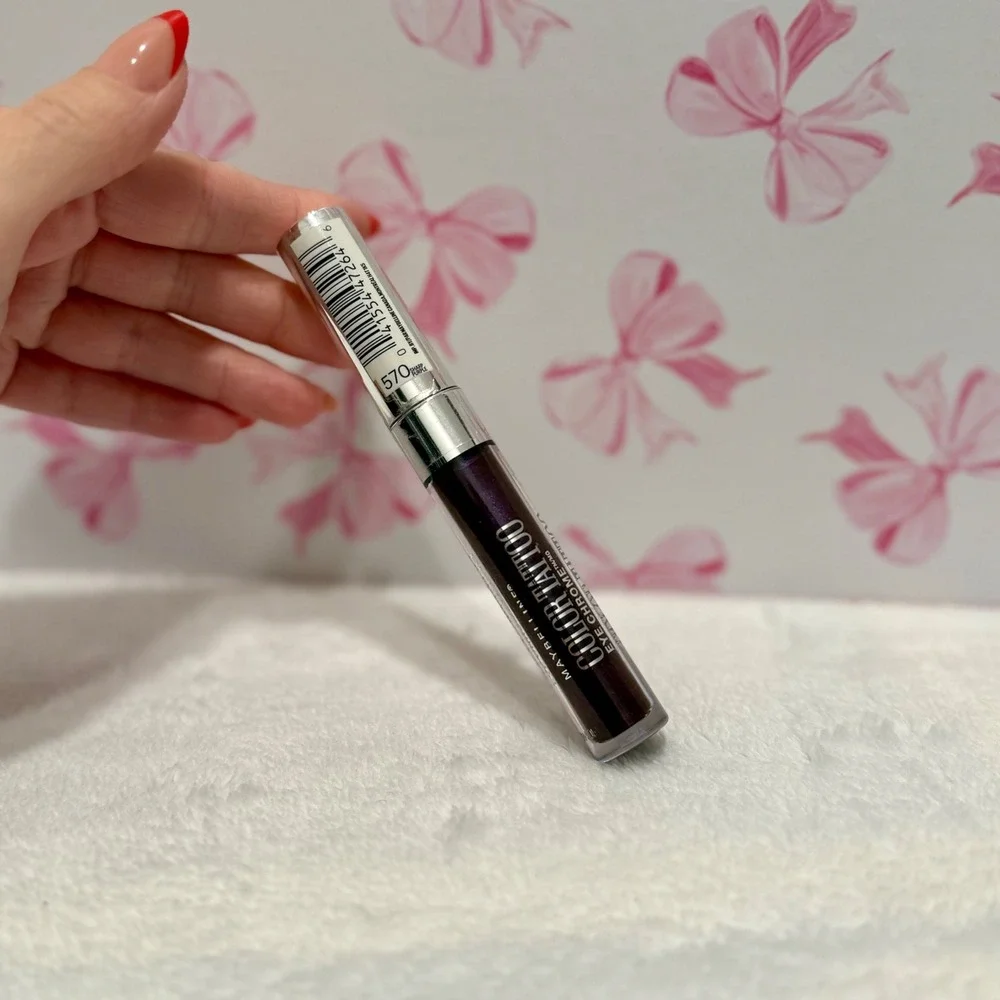 Maybelline Color Tattoo Eye Chrome‎ 570 Purple Sheen Liquid Eyeshadow New